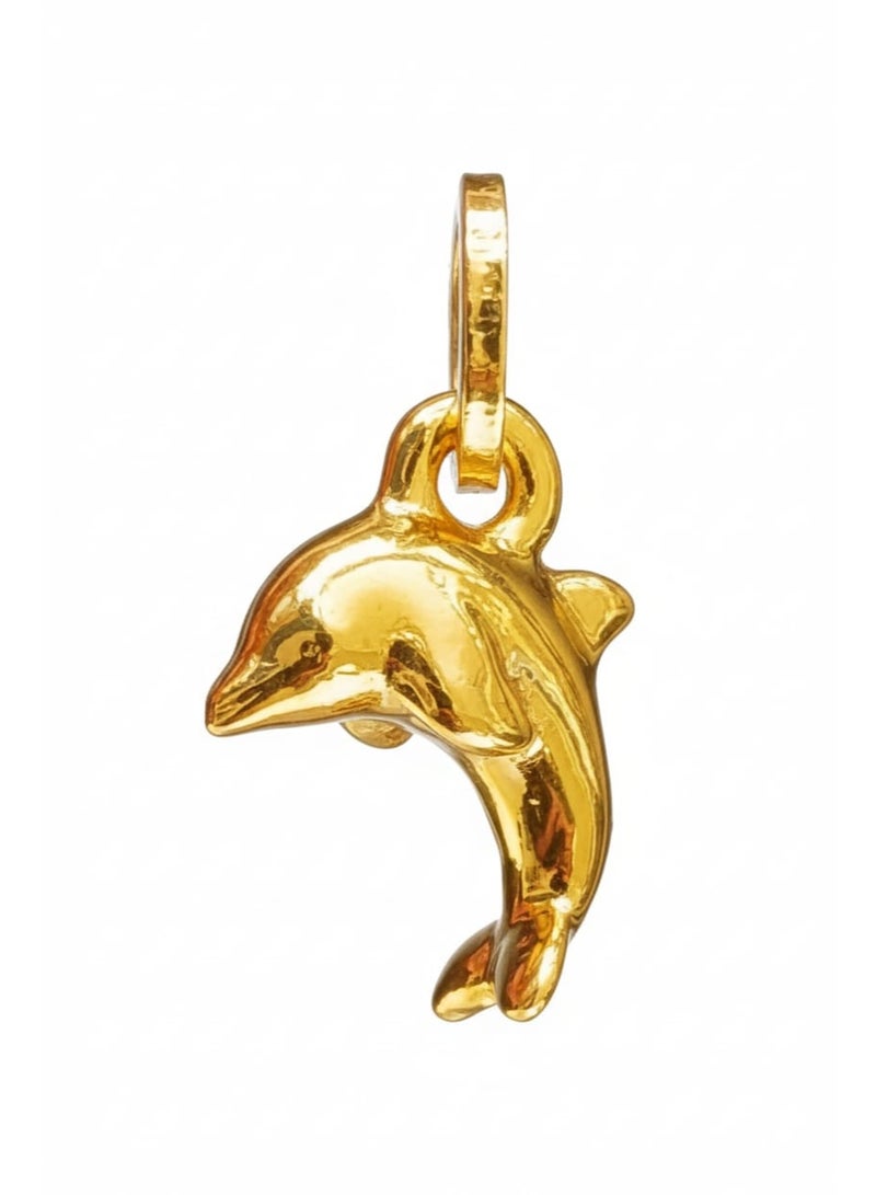 18K CHARMING DOLPHIN PENDANT